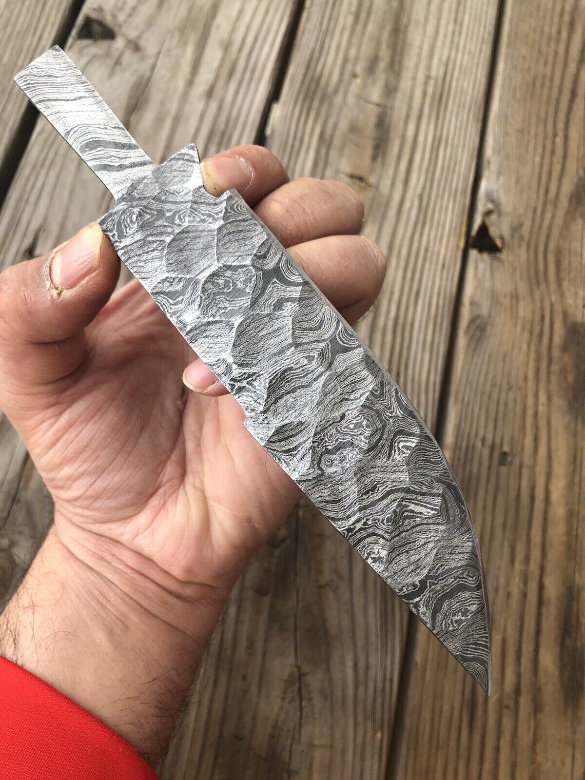 Custom Hand Forged Damascus Steel Blade Full Tang Blank Blade