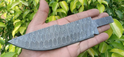 Custom Hand Forged Damascus Steel Blade Full Tang Blank Blade