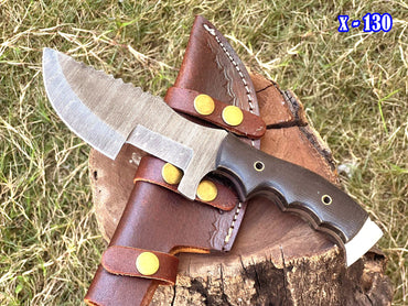 10' Custom Made Forged Damascus Tom brown Tracker knife ideal skinner outdoor knives hunting