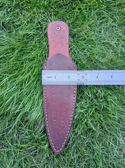 Handmade Double Edge Blade Dagger Knife Boot Knife Sheath