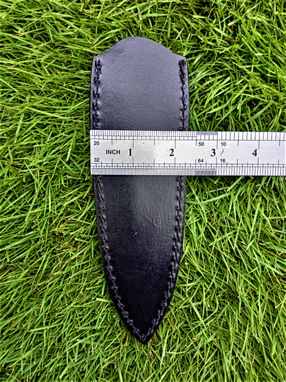Custom Hand Forged Genuine Leather Dagger Knife Sheath