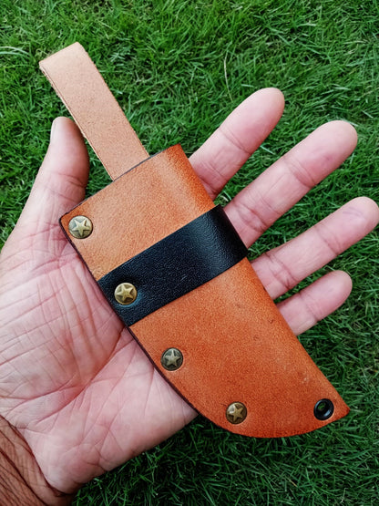 Premium Cowhide Leather Knife Sheath Belt Carry Fixed Blade Sheath