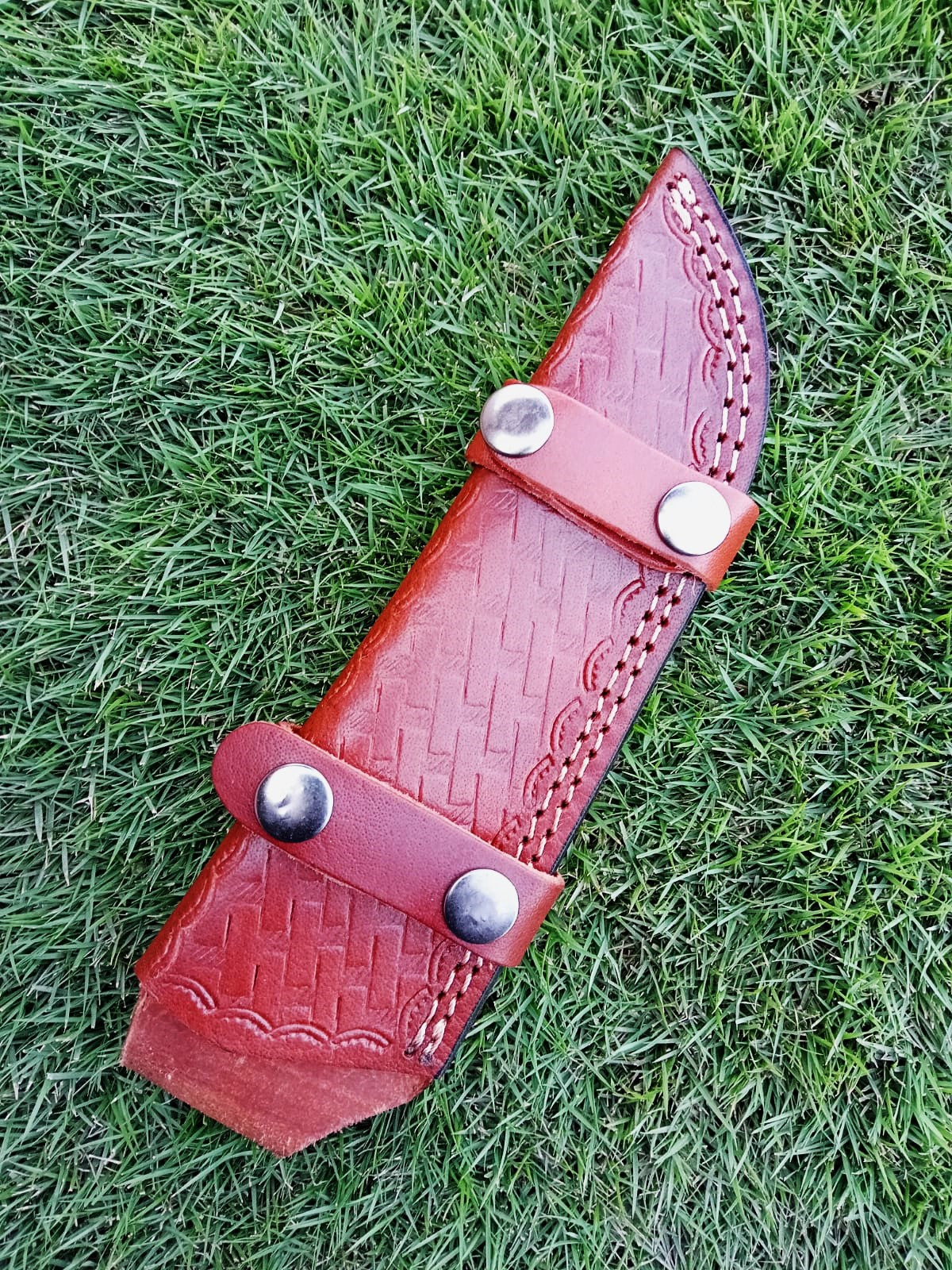 Handmade Genuine Leather Tracker Knife Fixed Blade Knife Sheath