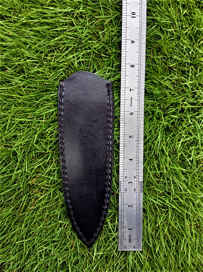 Custom Hand Forged Genuine Leather Dagger Knife Sheath