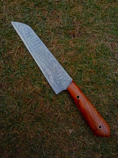 Custom Hand Forged Damascus Steel Blade Chef Knife Kitchen Knife