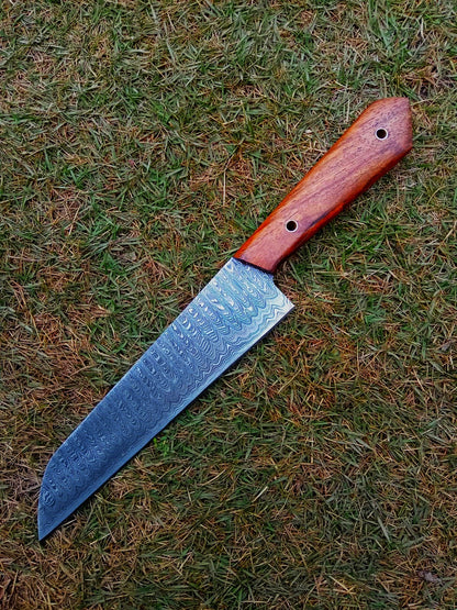 Custom Hand Forged Damascus Steel Blade Chef Knife Kitchen Knife