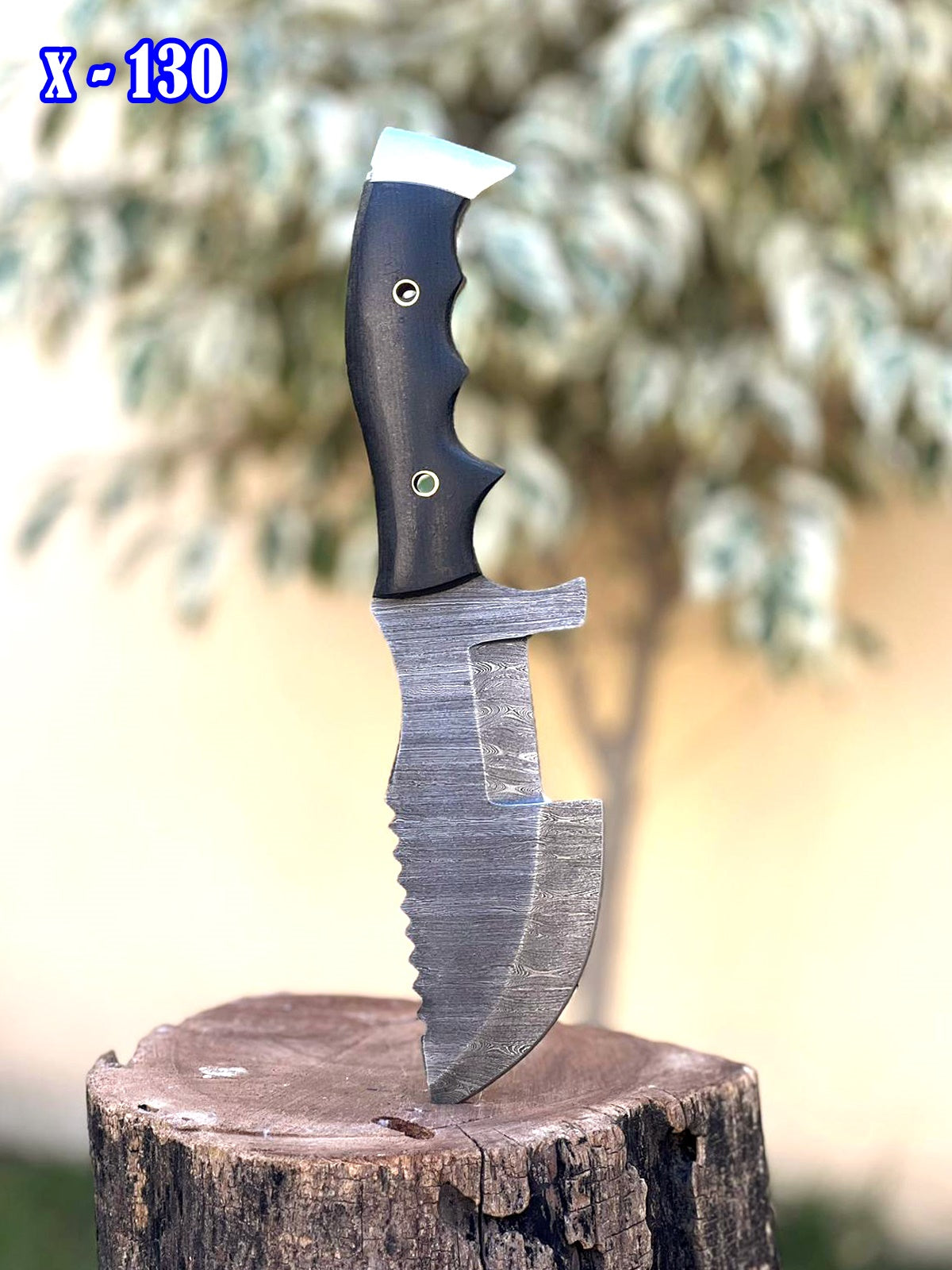 10' Custom Made Forged Damascus Tom brown Tracker knife ideal skinner outdoor knives hunting