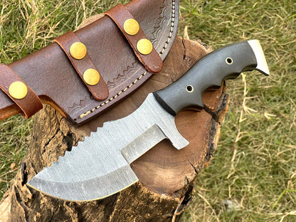 10' Custom Made Forged Damascus Tom brown Tracker knife ideal skinner outdoor knives hunting