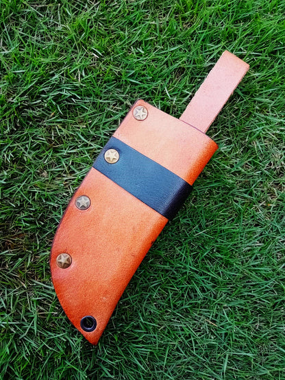 Premium Cowhide Leather Knife Sheath Belt Carry Fixed Blade Sheath