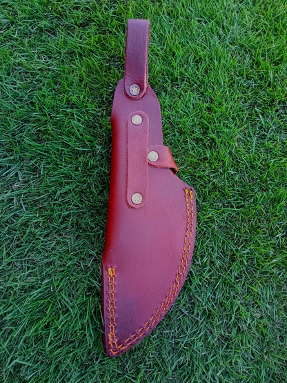 High-End EDC Leather Knife Sheath Fixed Blade Sheath Outdoor Carry