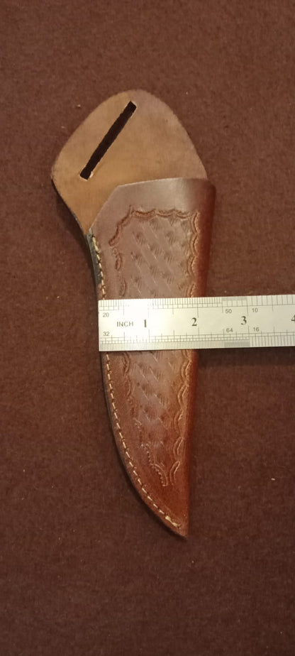 Outdoor Premium Handmade Full Grain Leather Fixed Blade Knife Sheath