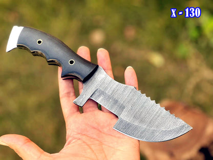 10' Custom Made Forged Damascus Tom brown Tracker knife ideal skinner outdoor knives hunting