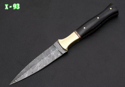 Best Boot Knife Double Edged Fixed Dagger Blade Hunting Throwing Multi-purpose X-93